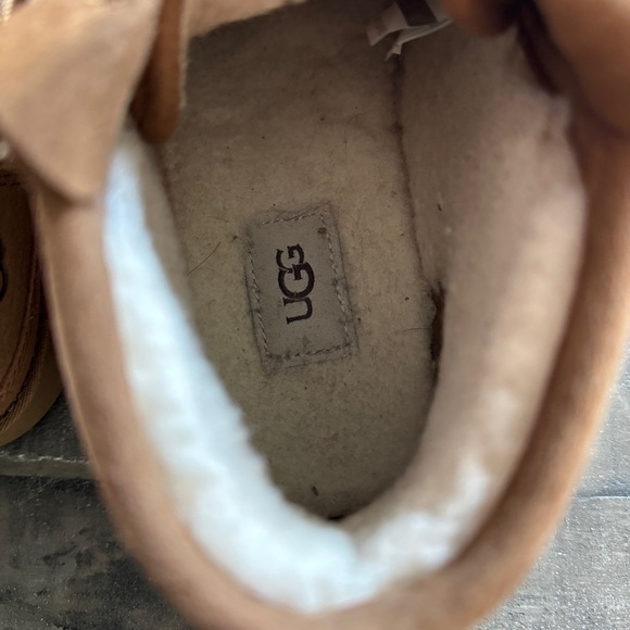 UGG Neumel Adaptive Men's Zipper Fleece Lined Brown Boots 1118710 Brown Size 12 - Picture 8 of 10